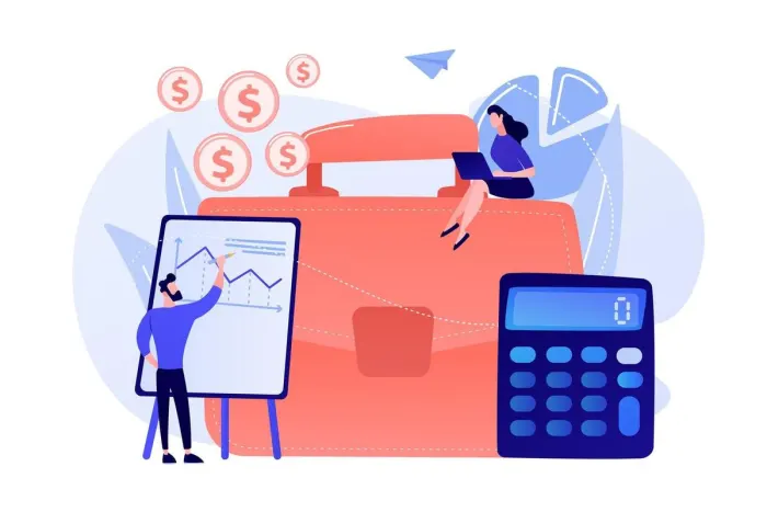 a2z accountant reviewing financial statements and cash-flow planning for a Canadian small business